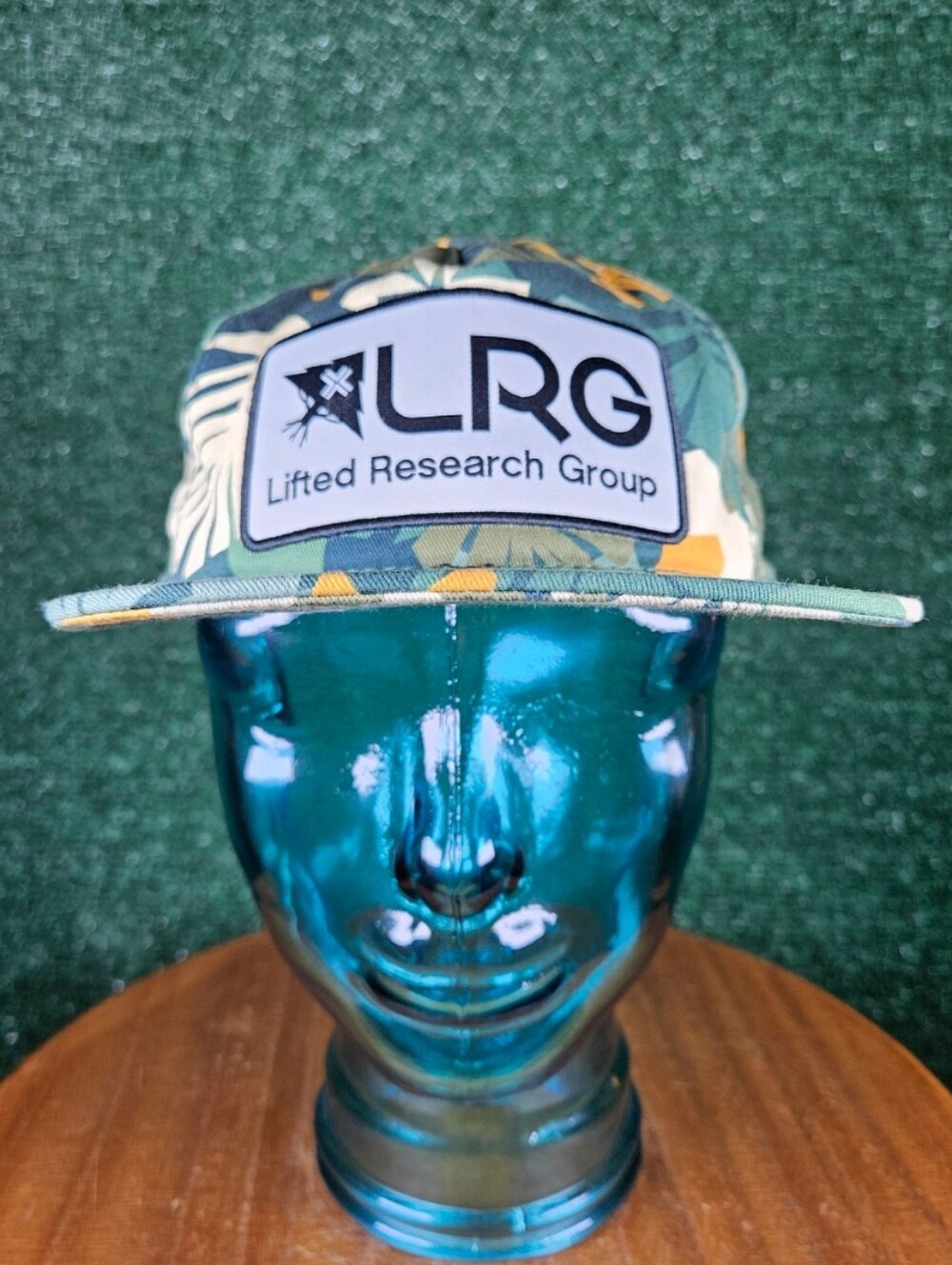 LRG 'Lifted Research Group' Tropical Green Floral Five-Panel Cap / Size - OSFA